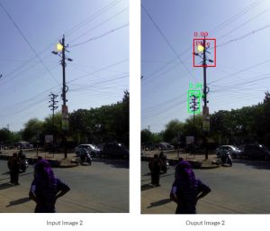 spark detection on electric pole
